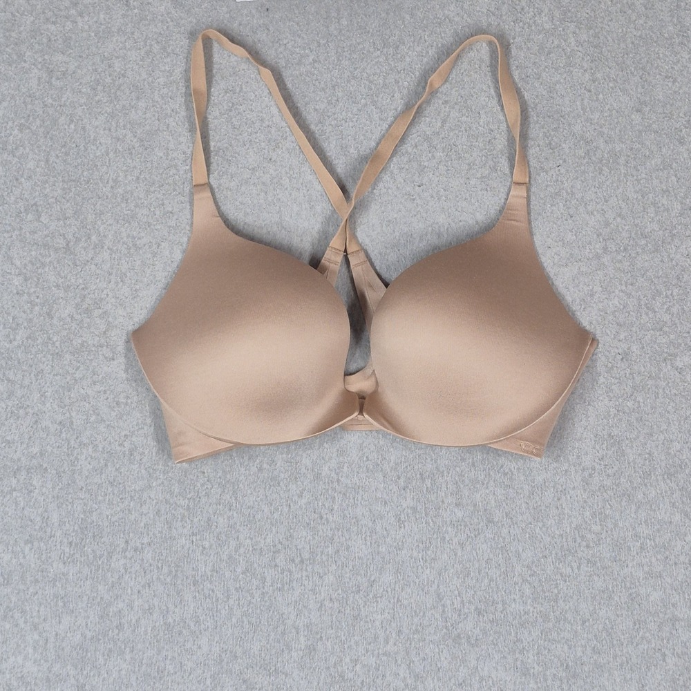 Victoria's Secret Women Bra 36C Beige Push Up Underwired Strap